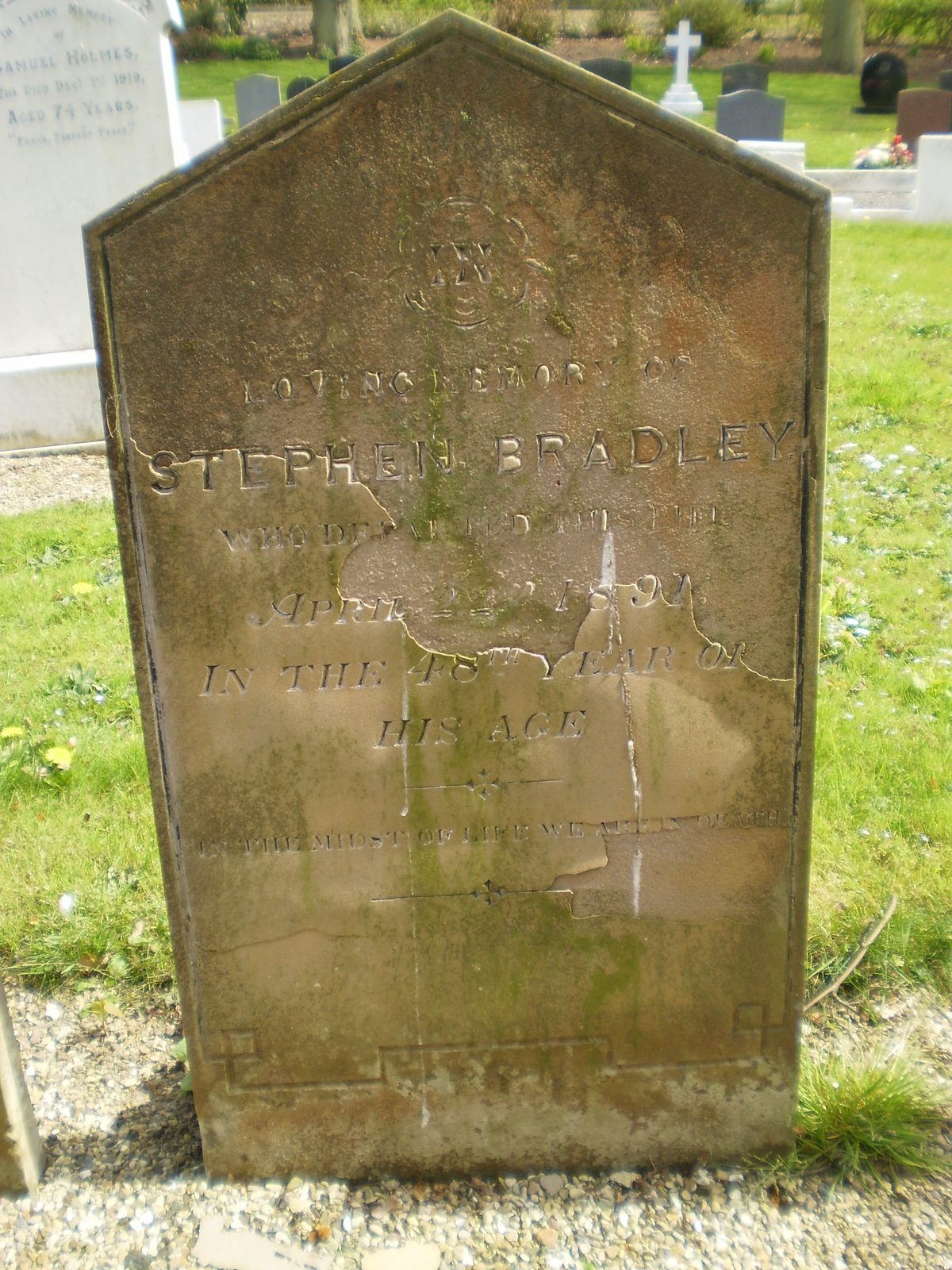 Gravestone, Stephen Bradley โ Stephen Bradley gravestone.jpg
