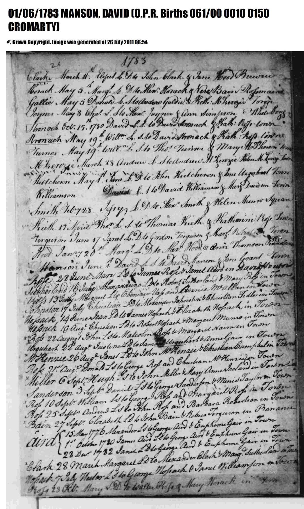 Birth, 1783 โ David Manson 1783 Birth.pdf