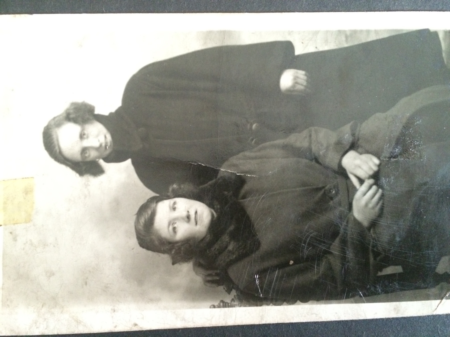 Margaret (Meg) Gavigan, née Findlayson, with her friend Meg Downie