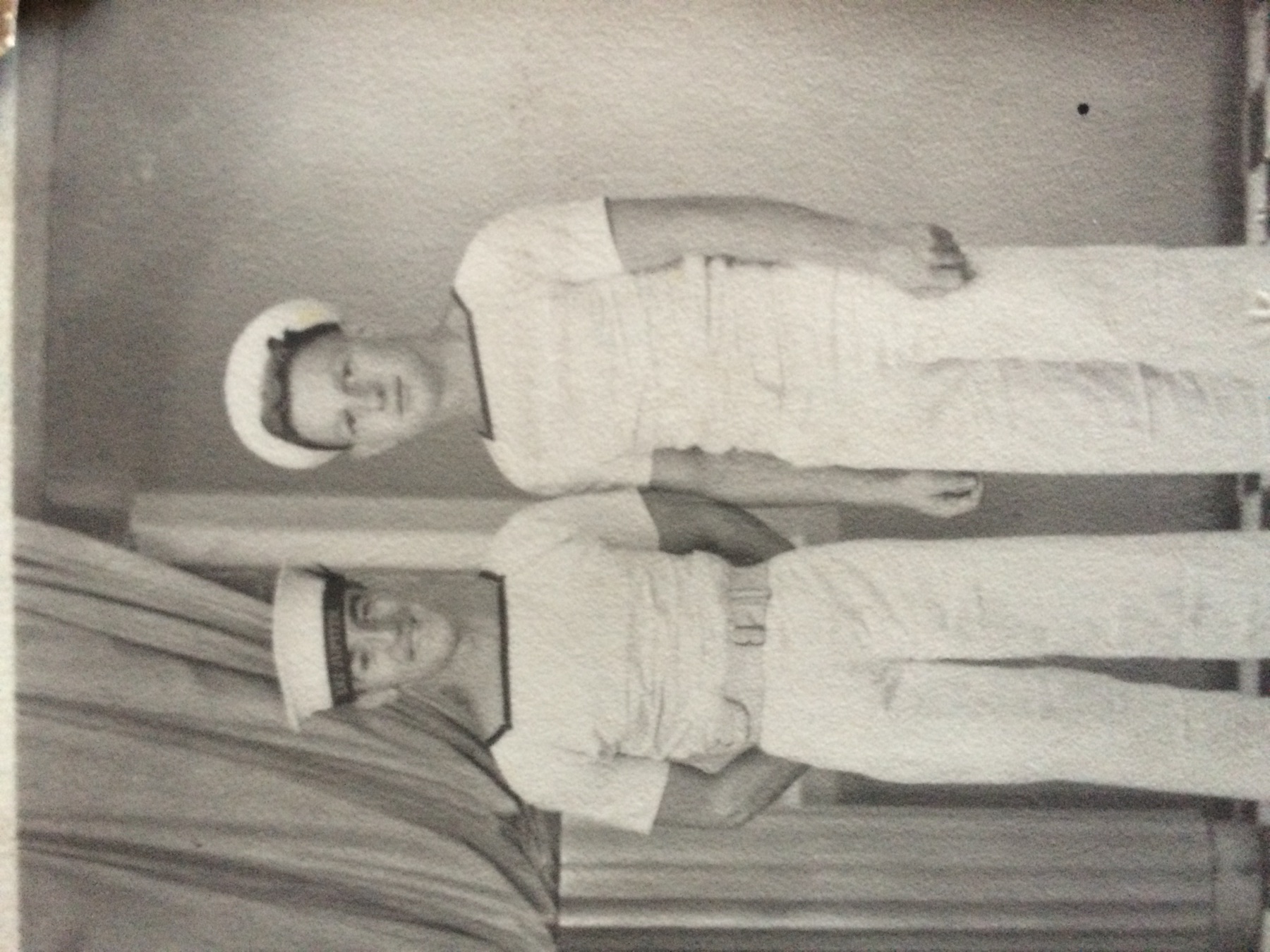 William McClure with a friend from HMS Jupiter